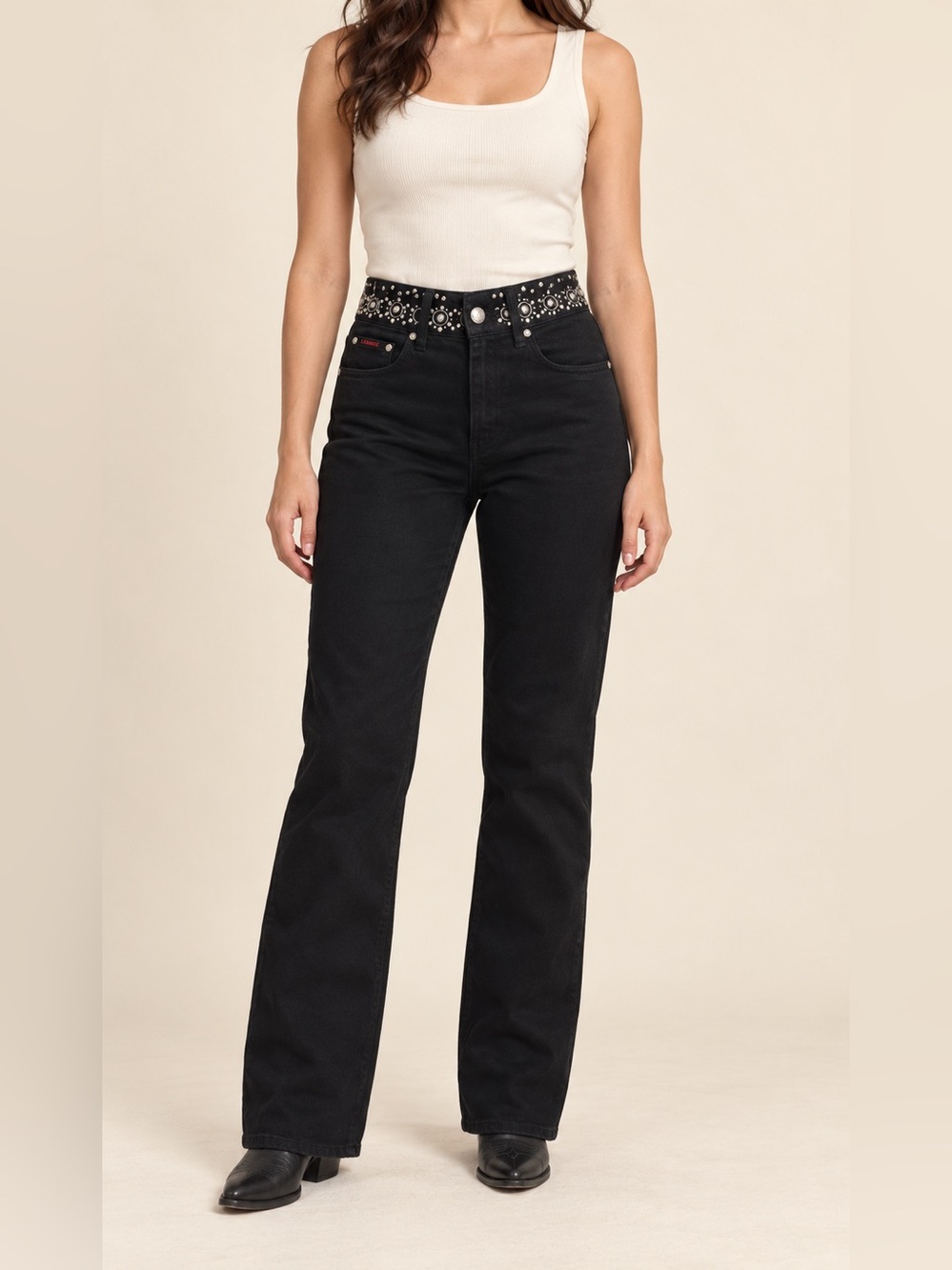 LAWMAN WESTERN Y2K VINTAGE WIDE LEG JEANS, 9 (30)